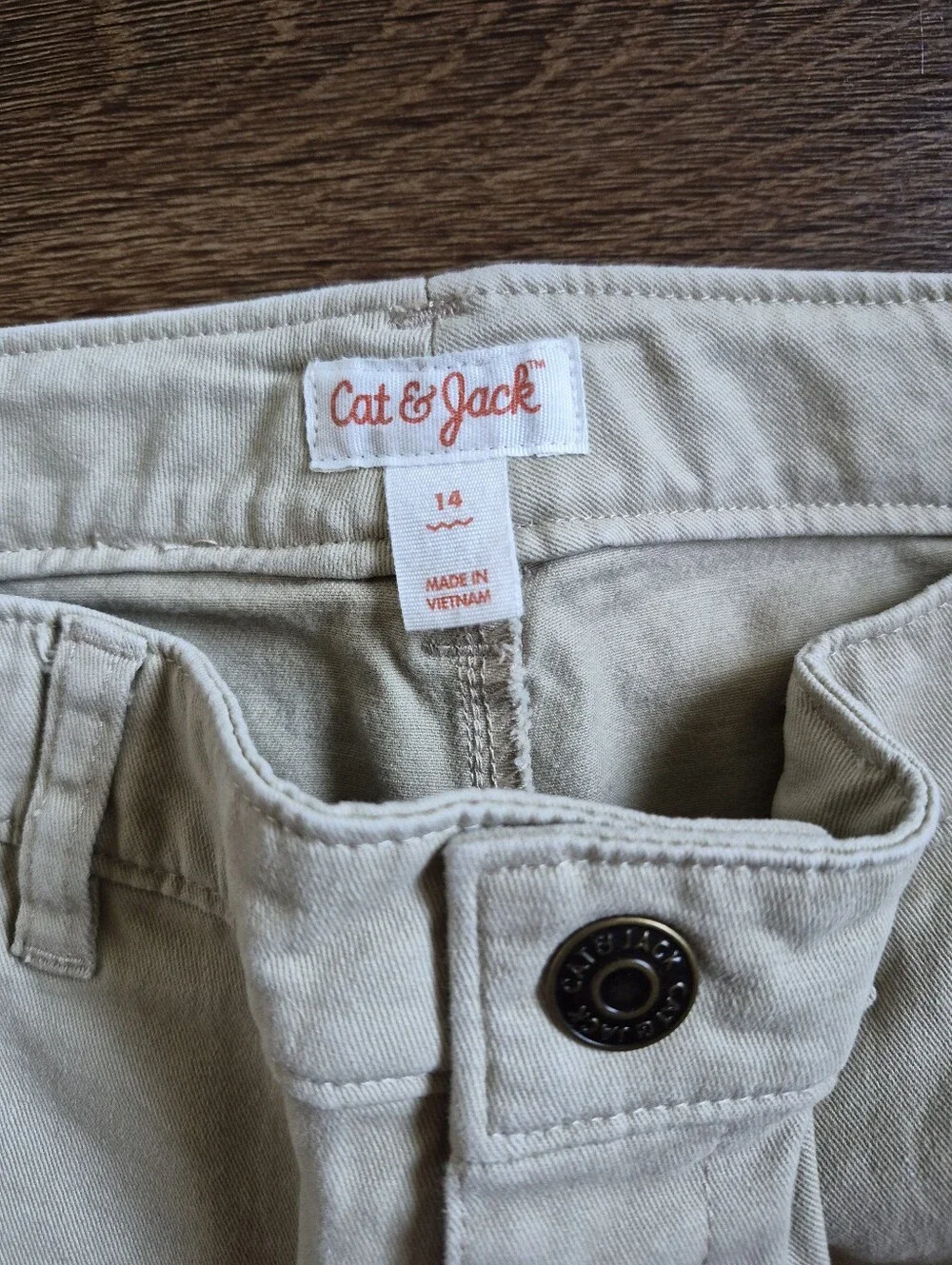 Cat & Jack Girls sz 14 Khaki Pants